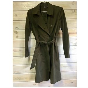 Eileen Fisher Quality Cotton Knee Length Coat